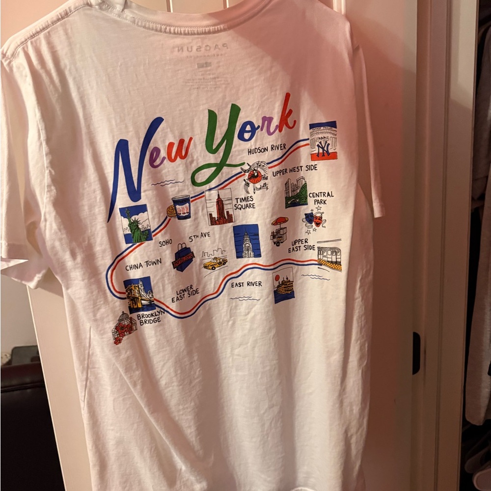 PacSun White New York Graphic Tee